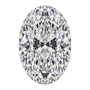 Oval cut laboratory-grown diamond