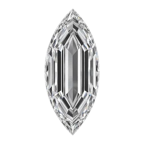 Marquise step cut laboratory-grown diamond