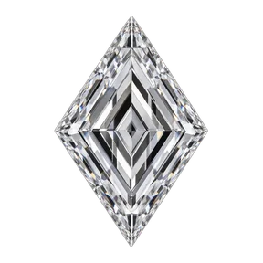 Lozenge cut laboratory-grown diamond
