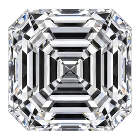 Asscher cut laboratory-grown diamond