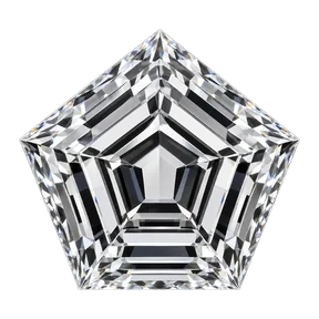 Pentagon cut laboratory-grown diamond