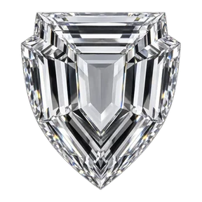 Shield cut laboratory-grown diamond