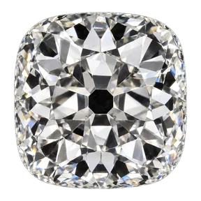 Old mine cut laboratory-grown diamond