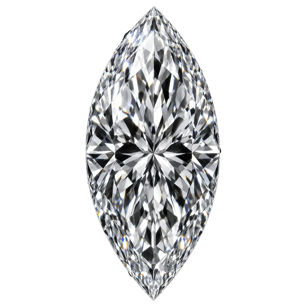 Fancy vivid blue Dutch marquise laboratory-grown diamond