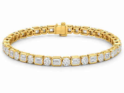 Élan North-South Oval & Emerald Diamond Bracelet
