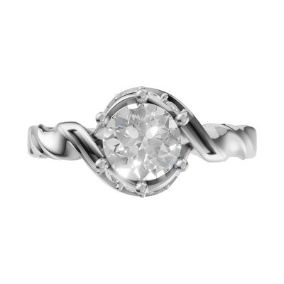 Celestial Vine Side Stone Ring
