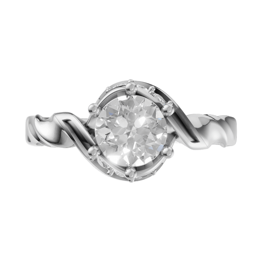 Celestial Vine Side Stone Ring