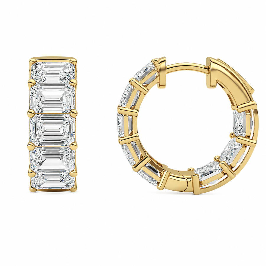 Émeraude Inside-Out Hoops