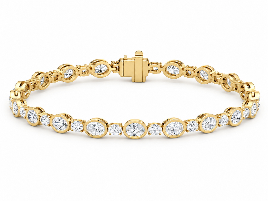 Dôme Oval & Round Bezel Bracelet
