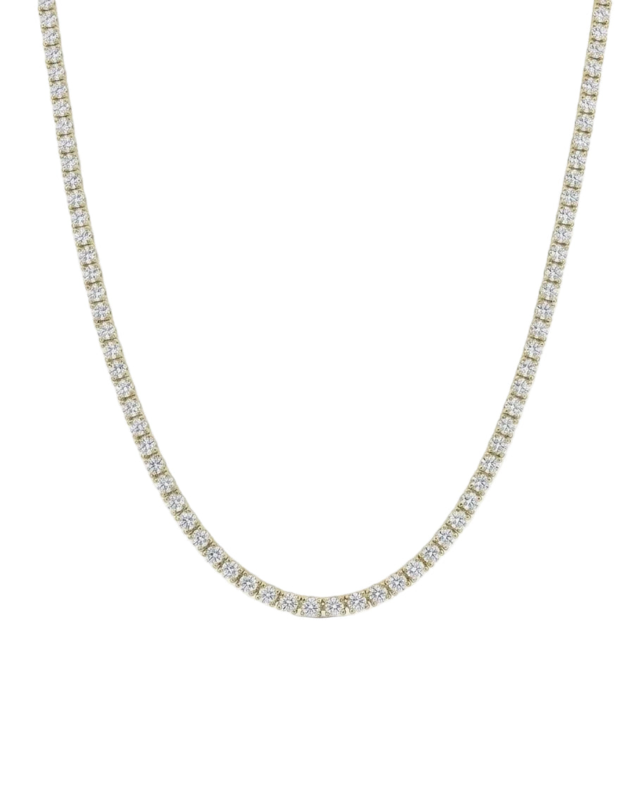 Lumière Round Diamond Tennis Necklace