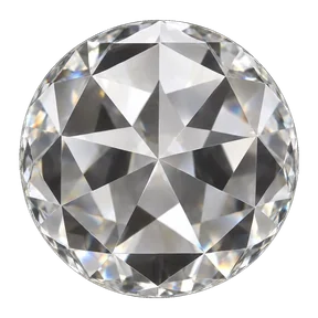 Rose cut cut laboratory-grown diamond