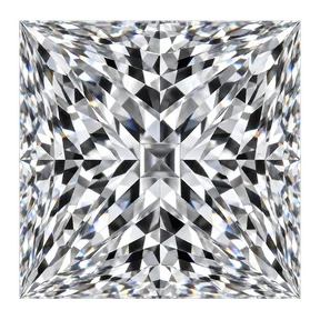 Princess cut laboratory-grown diamond