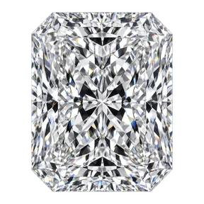 Radiant cut laboratory-grown diamond