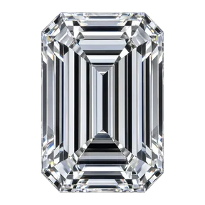 Emerald cut laboratory-grown diamond