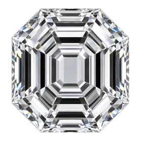 Octagon cut laboratory-grown diamond